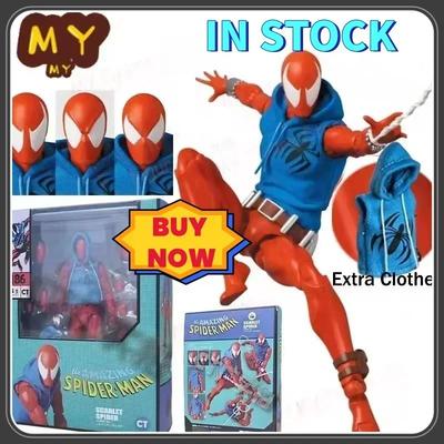 Прибытие Ct Игрушки Алый Паук Бен Рейли Mafex 186 Комиксы Ko Фигурка Действия Эксклюзивный Человек-Паук Аниме Коллекция Подарок