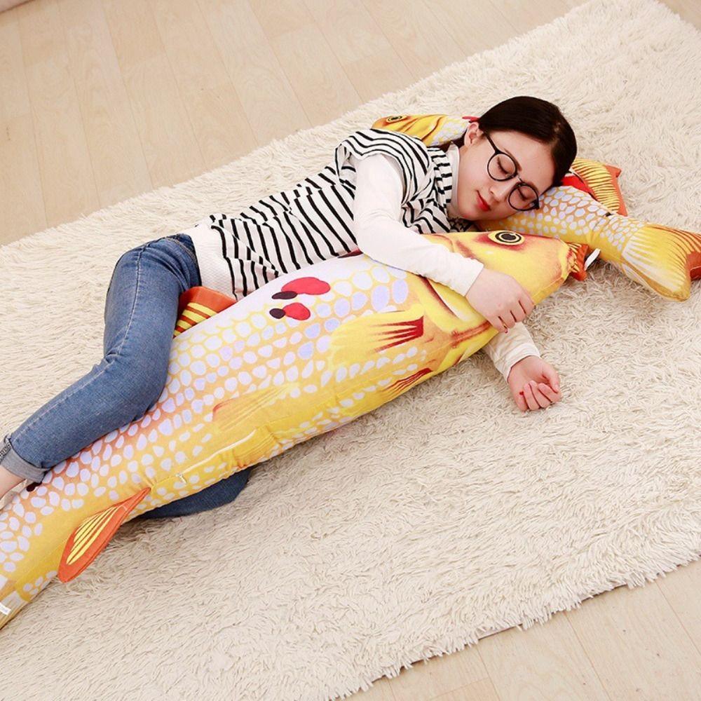 Мультяшная рыбка-симулятор карпа, плюшевая игрушка карпа, плюшевая золотая рыбка, подушка, куклы, игрушка для маленьких детей