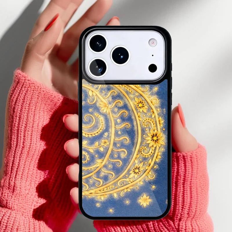 Винтажный чехол для телефона с луной, солнцем и звездами для iPhone 17 Air 16e 15 14 13 Pro Max Задняя крышка для 12 11 Pro Coque