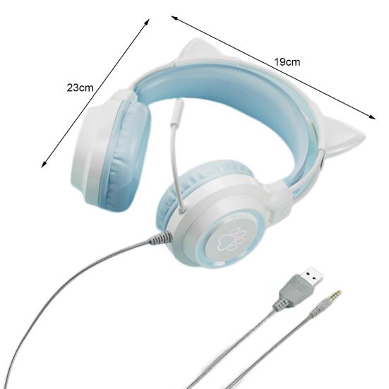 Проводные наушники 360-градусный объемный звук шумоподавление с микрофоном RGB