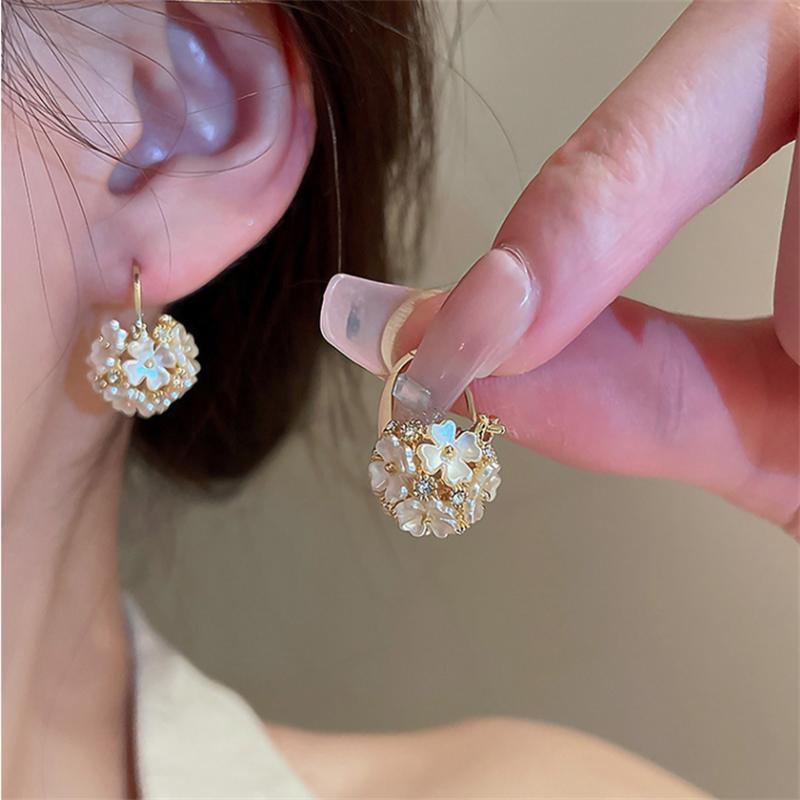 Korean New Simple Temperament Pearl Earrings Fashion Small Versatile Earrings Women's Jewelry