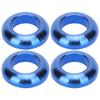 4 шт. болты из титанового сплава для горного велосипеда проставки прокладка тормозного суппорта M6 синяя