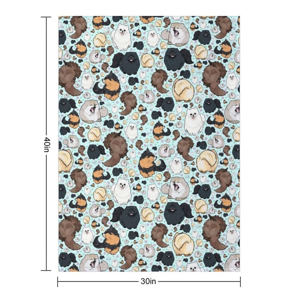 Померанские шпицы Плед Кровать Модные Фланели среда Гигантские Диванные Пледы