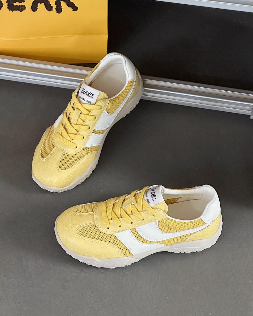 Кожаная сетка дышащие немецкие тренировочные туфли женские 2025 лето новые универсальные на мягкой подошве туфли Форреста Гампа спортивные и для отдыха доска