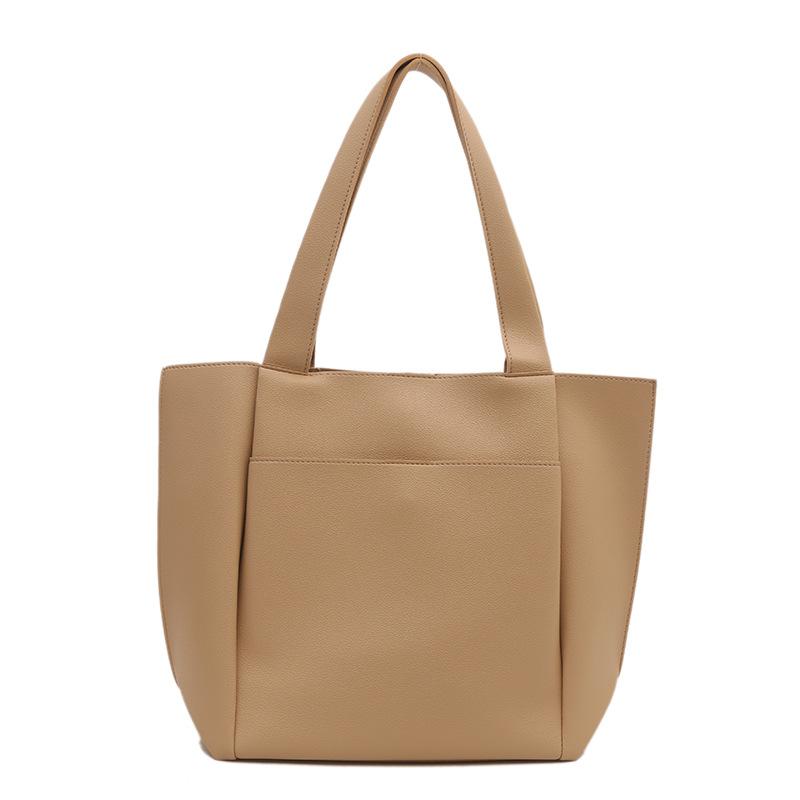 Новая сумка-тоут модная и простая, плечевая сумка большой вместимости, однотонная сумка и женская сумка.