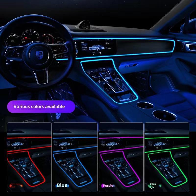 Светодиодная USB-лента для салона автомобиля - Атмосферное и холодное освещение, Беспроводная установка