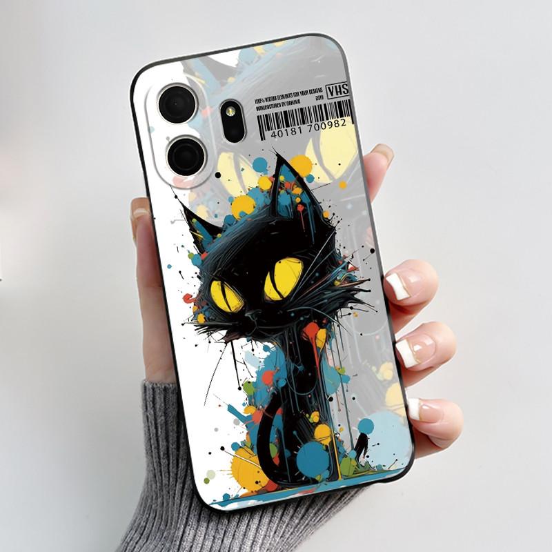 Милый Чехол Для TCL NxtPaper 70 Pro Чехол Обложка Печатный Корпус Защитная Крышка Мягкий Силикон Мультяшный Корпус Телефона Funda