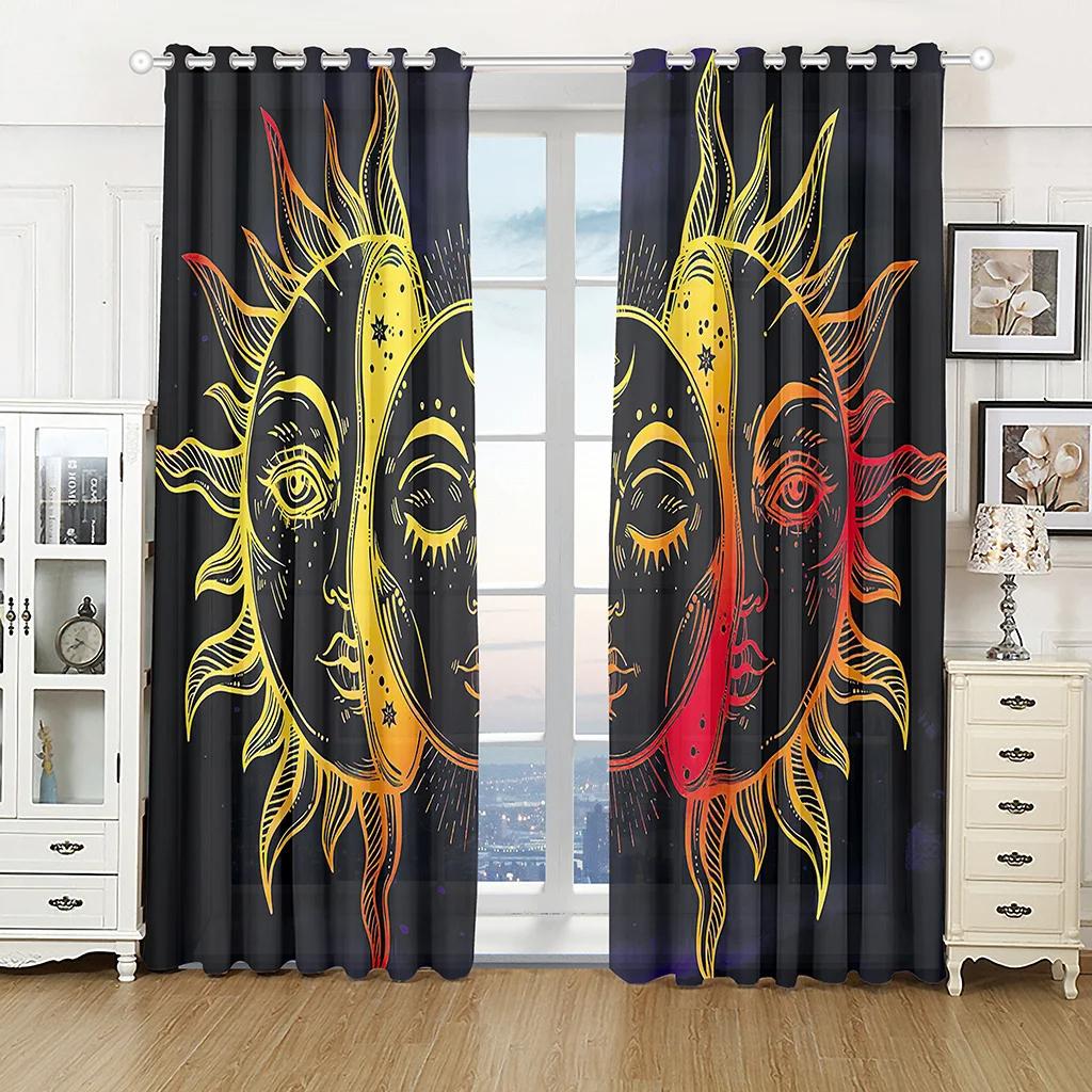 Tarot Mancha Духовные Роскошные Затемняющие Шторы для Спальни Гостиной Ванной Кухни Двери Высокое Затемнение Новая Мода
