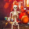 DIY Party Decoration Hanging Halloween Scary Props Human Skeleton Poseable Size