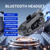 Motorcycle Helmet Headset Wireless Handfree Call Waterproof BT 5.3 Moto Headphone With FM Radio Large LED Display For Rider