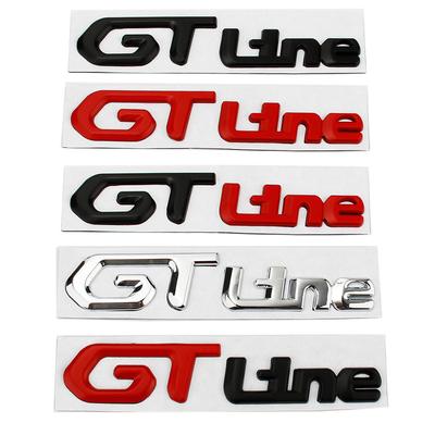 Стайлинг автомобиля GT Line 3D металлическая эмблема автомобильный значок наклейки на кузов Fender для Peugeot GT RCZ 308 508 3008 5008 KIA Sportage Picanto