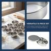 12Pcs 1.2 Inch Height Circle Pastry Cutters 1.02-4.45in Biscuit Molds  Soft Objects