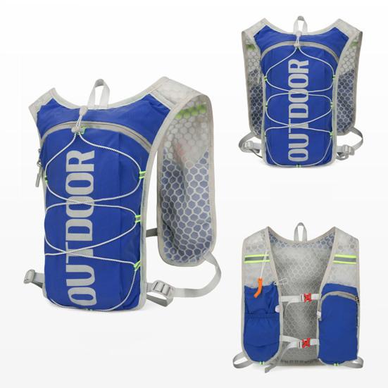 Гидратационный рюкзак Многокарманный рюкзак для воды с гидратационным пузырем Светоотражающая полоса Гидратационный рюкзак для пеших походов, бега, велоспорта