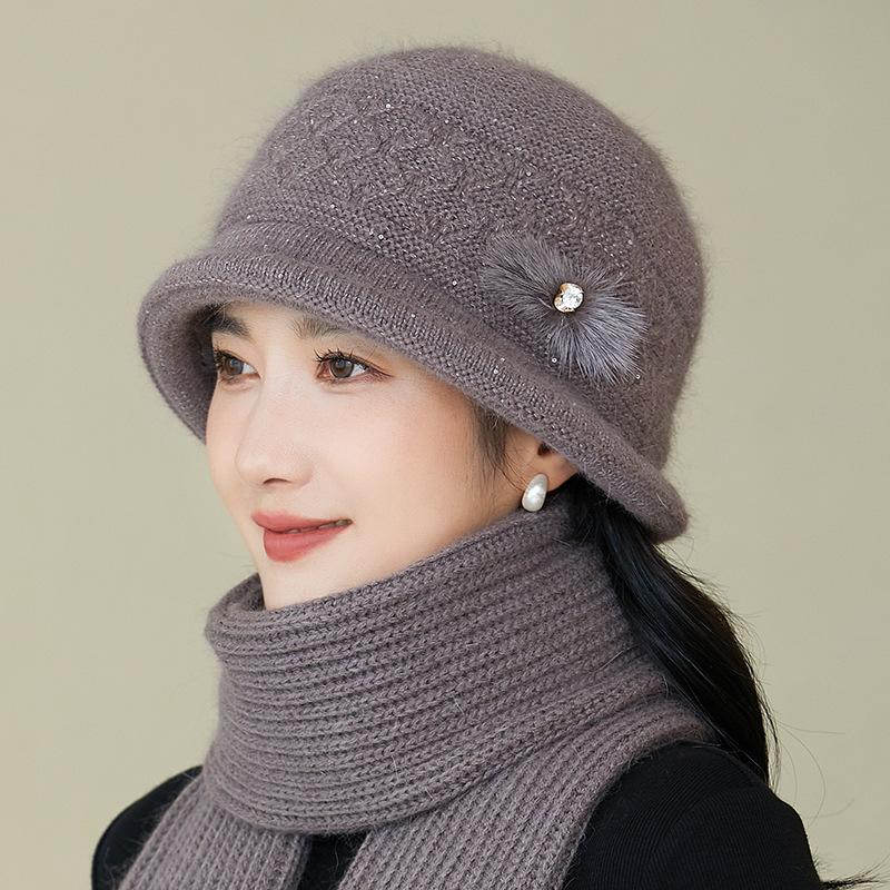 Women's Cozy Knitted Winter Beanie Hat, Korean Style Thick Warm Knit Cap, Adjustable Closure, Lightweight, Fits Well