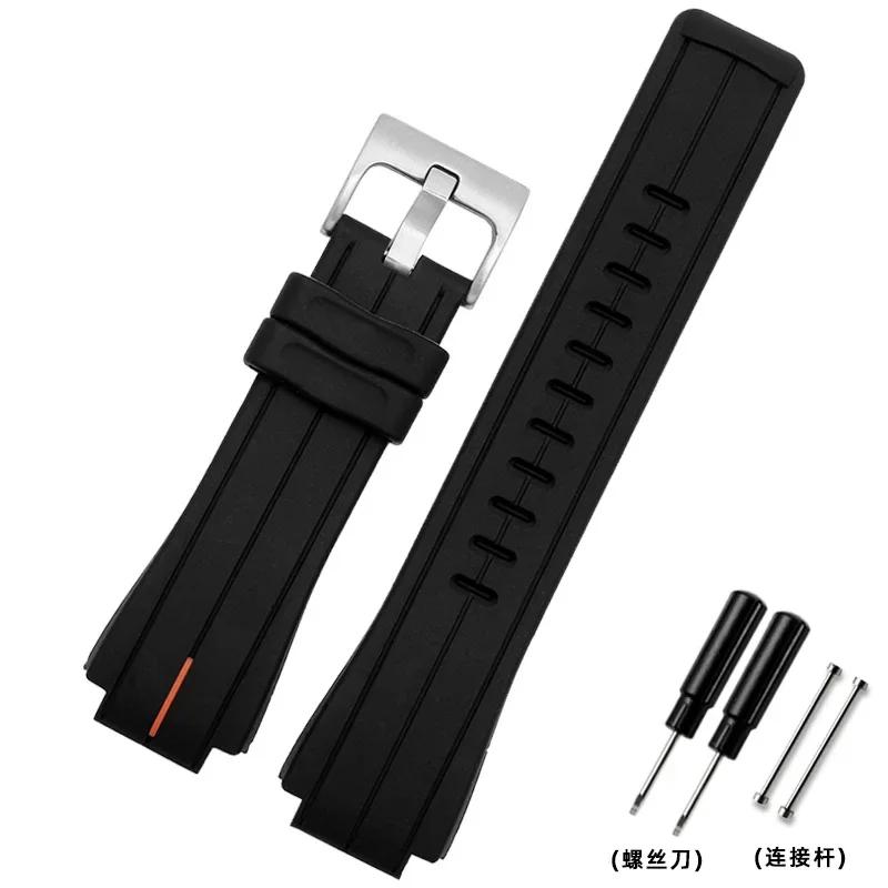 Силиконовый ремешок для часов 24*16 мм для часов Timex T2N738 T2N739 T2N720 T2N721 T49706 спортивный силиконовый ремешок