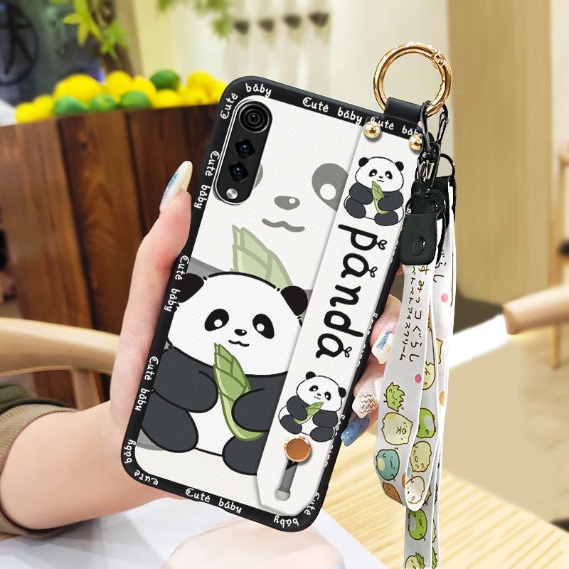 Anti-knock Anti-dust Phone Case For LG Velvet 4G/5G Lanyard Dirt-resistant Soft Case Wrist Strap Fashion Design Cute