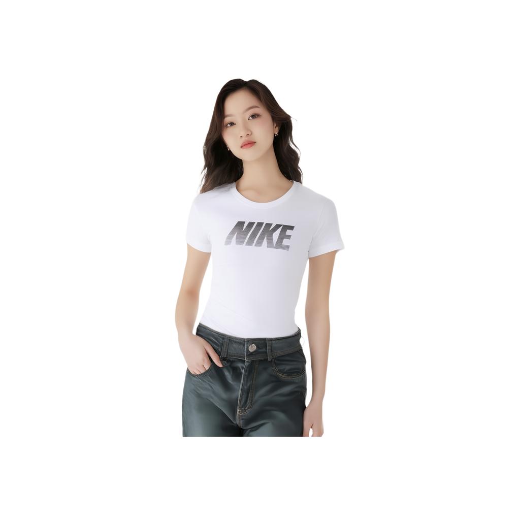 Nike Dri-Fit Simple Comfortable Quick-Dry Short Sleeve T-Shirt Women Tops 725748-100