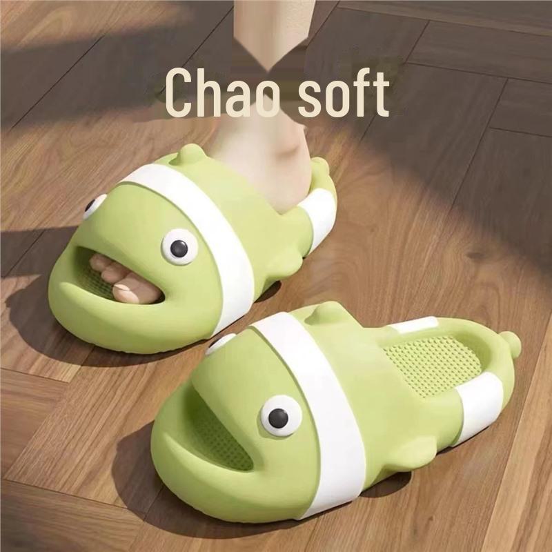 «Женские тапочки с симпатичным мультяшным рисунком, нескользящие, для лета, для дома и улицы, с супермягкой подошвой»