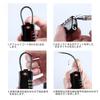 TSA Lock Padlock Security Goods 3 Digit Dial Lock Wire Type Travel Suitcase Overseas Airport Luggage Handbag Rucksack PIN Anti-Theft (Black) [Item]