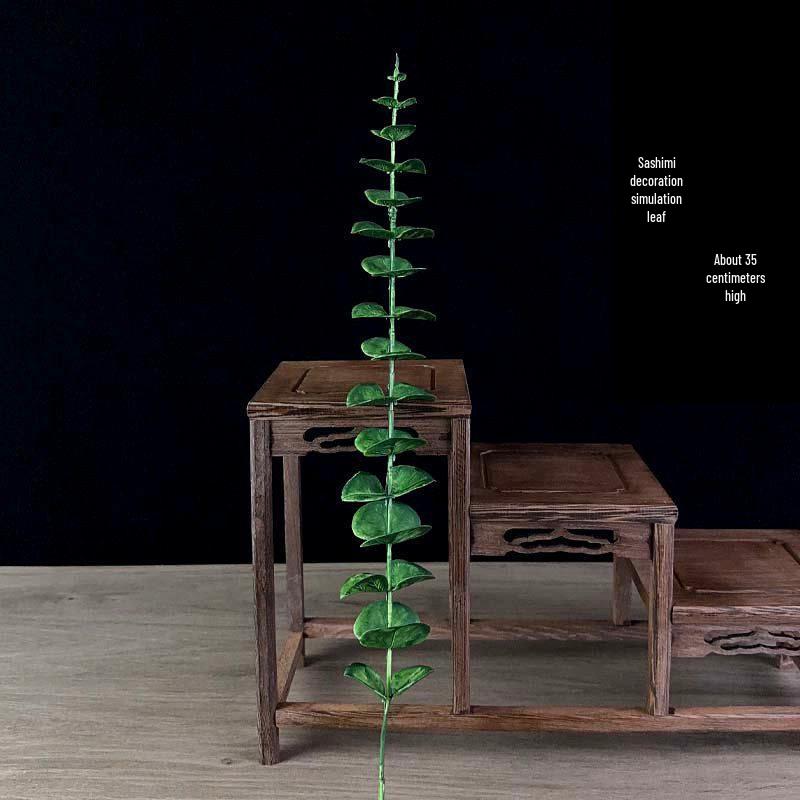 Sashimi Decoration Set: Bamboo Leaves, Edible Flowers & Plants for Salmon and Seafood Dishes