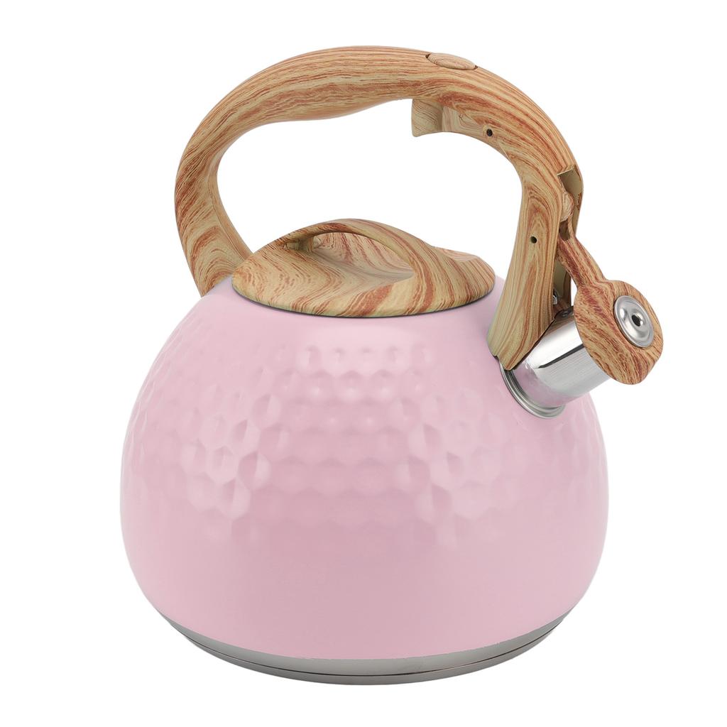 Tea Kettle 3L Teapot 304 Stainless Steel Household Whistling Tea Kettle Water Kettle Tea House Accessories Pink
