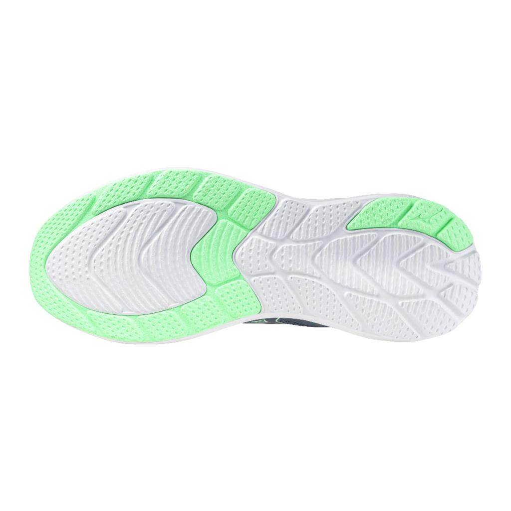 Mizuno Кроссовки Energy Runners для бега, джоггинга, тренировок, спорта, занятий в помещении, для повседневной носки, в школу, для физических упражнений, темно-синий x нео-мятный, размер 28,0 см, 3E