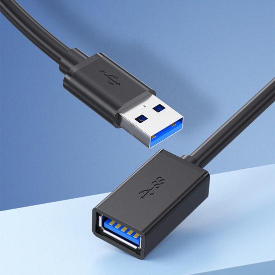 Долговечный удлинительный кабель USB 1 м/2 м, портативный медный сердечник, передача файлов