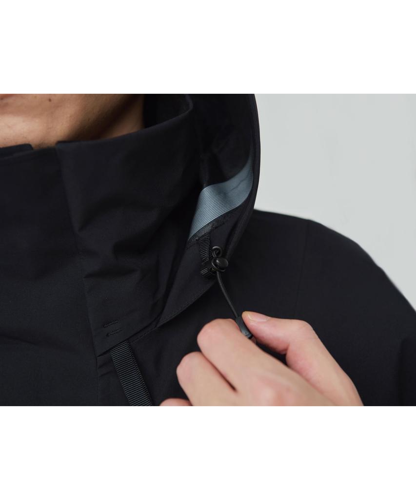 Куртка вейдерсная Snow Peak Toned Trout 3L, размер идеально подходит для улицы и кепки, LBLACKTT2510-JK01, кемпинг, активности, фестивали.