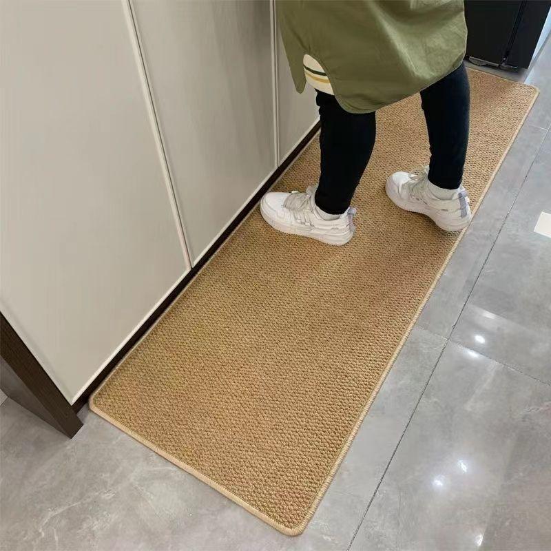 Длинный кухонный коврик из искусственного сизаля для пола Ананасовый Клетка Нескользящий кухонный ковер Коврики для гостиной Прихожая Коврик для двери Коврики для пола в коридоре