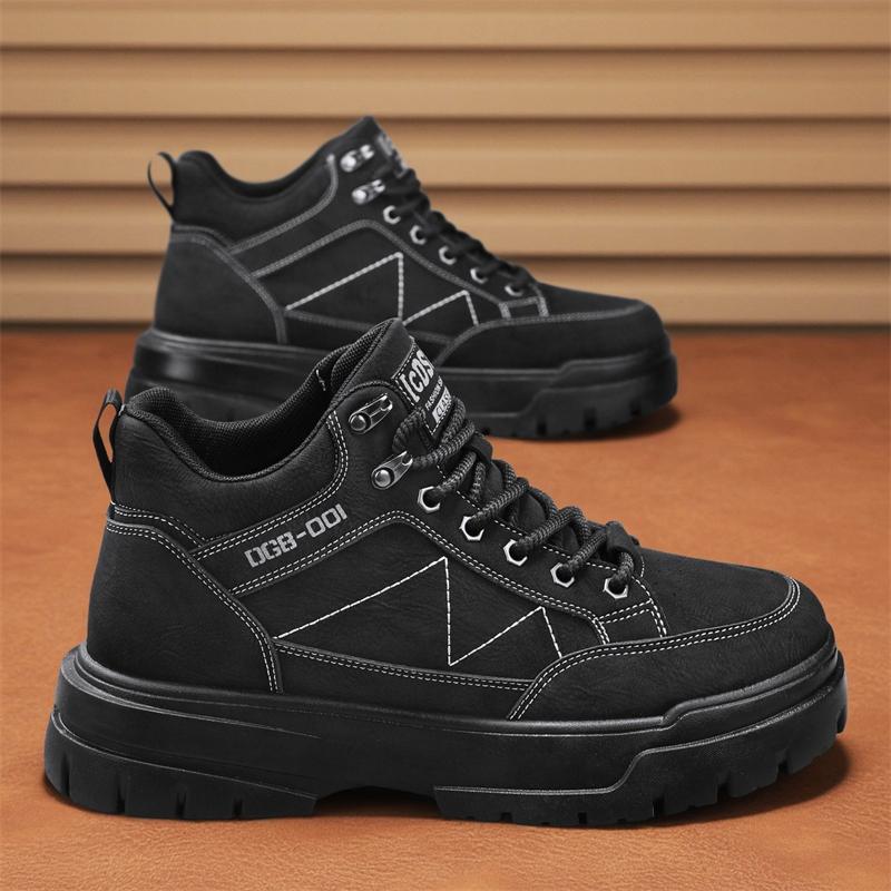New Fashion Autumn And Winter Men's Low Top Martin Boots Students Male Boys Trending Soft Sole Work Shoes Labor Protection Martin Sneakers