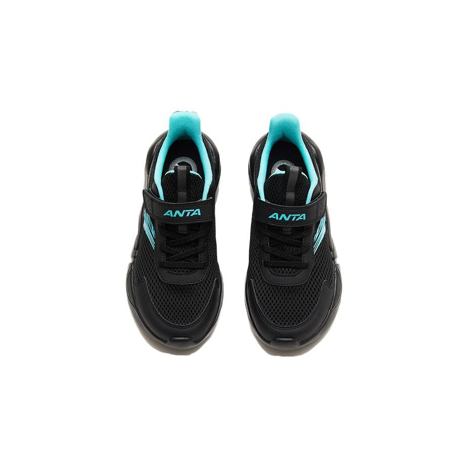 Anta Comfortable Versatile Daily Shock Absorbing Durable Low Top Kids Running Shoes Kids Sneaker Black Green A312325567H-5