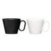 Wired Beans Eternal Mugs, Arita Ware and Mino Ware, Pair Set, Black Matte and White Matte, 240ml, Gift Boxed