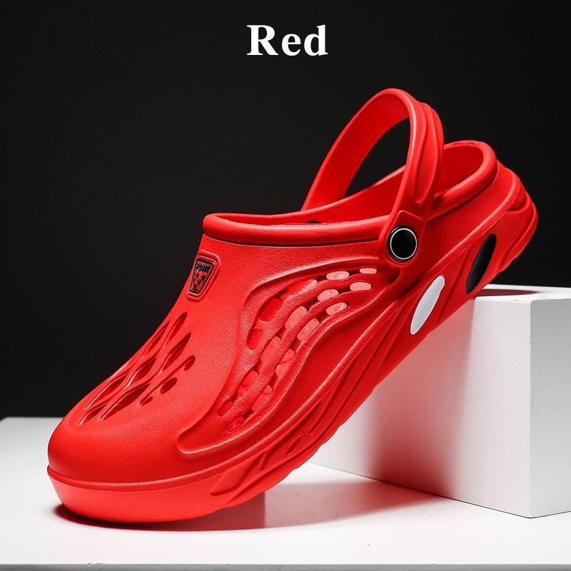 Summer Beach Shoes Men Breathable Sandals Casual Shoes Slippers Garden Shoes Plus Size Hole Shoes Flip Flop Leisure Outdoor Summer Sandals