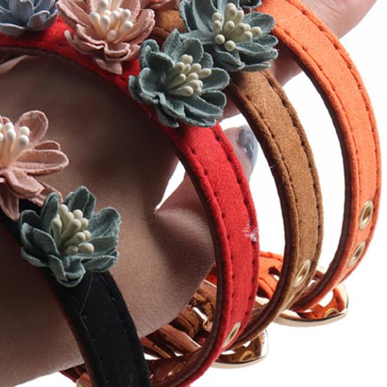 Puppy Collar Flower Shape Design Decorative Adjustable Pet Dogs Cats Floral Collar Pet Accessories