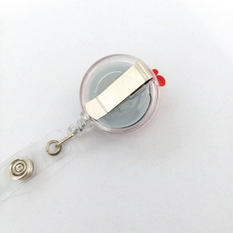 1 шт., милые силиконовые фрукты, авокадо, клубника, выдвижная катушка для значка, ID ремешок, имя, бирка, держатель для значка, катушки