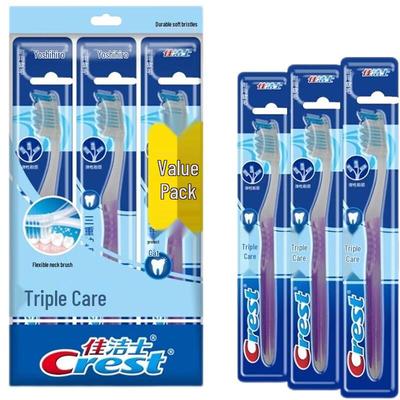 Зубные щетки Crest Triple Care с мягкой щетиной, 3 шт.