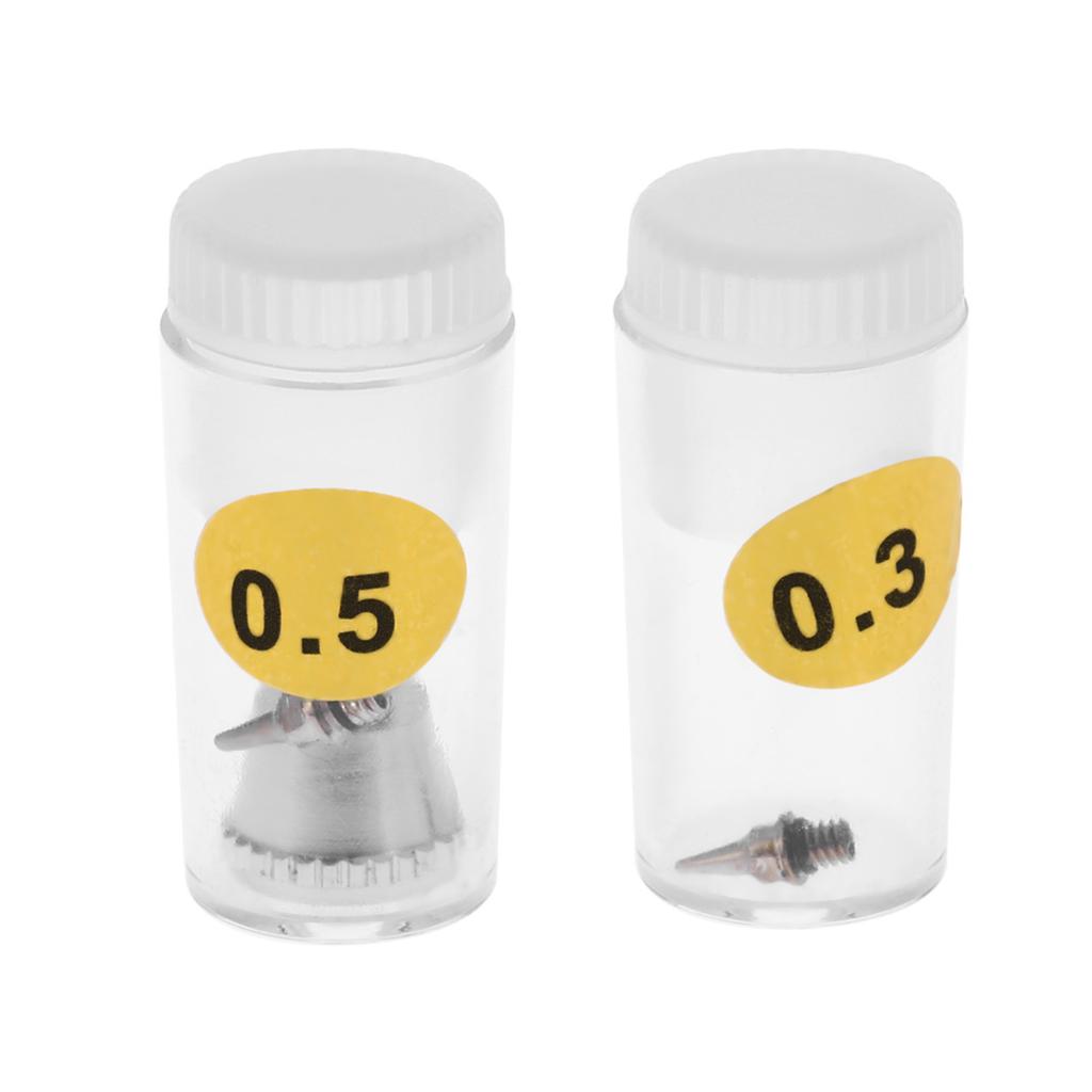 Airbrush Kit Set Gravity Feed Dual-Action for Car Painting Art Craft Paint Hobby Model Body Nail