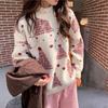 Snow Christmas Pullover Knitted Sweater Women 2022 Loose Korean Warm Round Neck Long Sleeve Winter Sweater Pullover Female Top