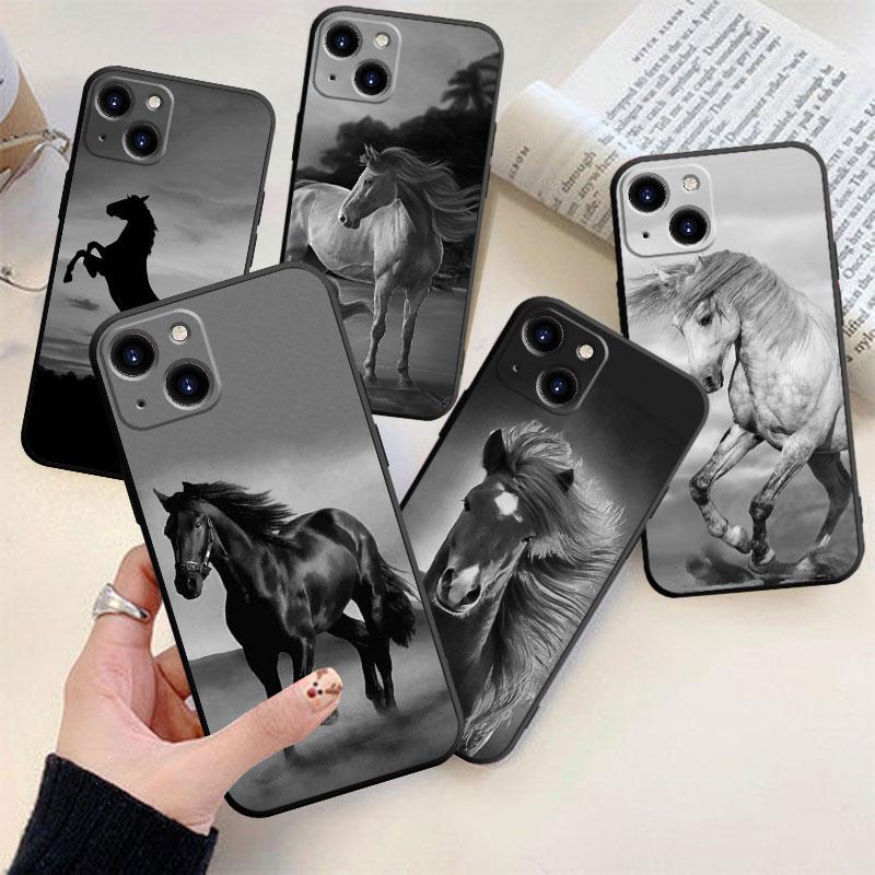 Horse Phone Case For iPhone Samsung Galaxy Redmi Xiaomi Oppo OnePlus Note S A 7 8 9 10 11 12 13 14 20 21 22 23 53 54 Pro Max Plus Ultra TPU Soft