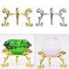 Handicraft Desktop Ornaments Photography Props Figurine Crystal Ball Base Display Stand Sphere Stone Support Metal Holder