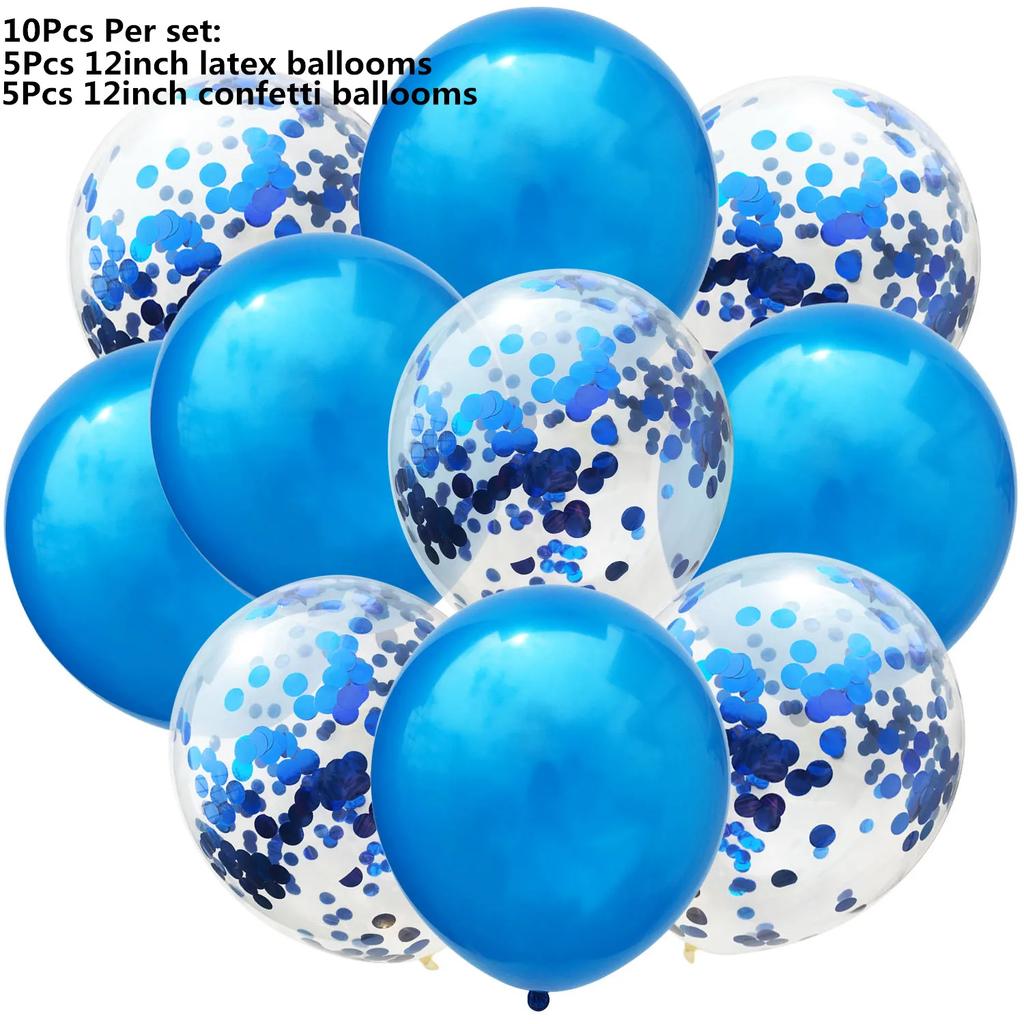 10/14 шт. Микс из розовых розовых шаров, сердечек, звезд, розового золота, конфетти, шары для украшения дня рождения, детей, взрослых, воздушные шары, свадебные шары