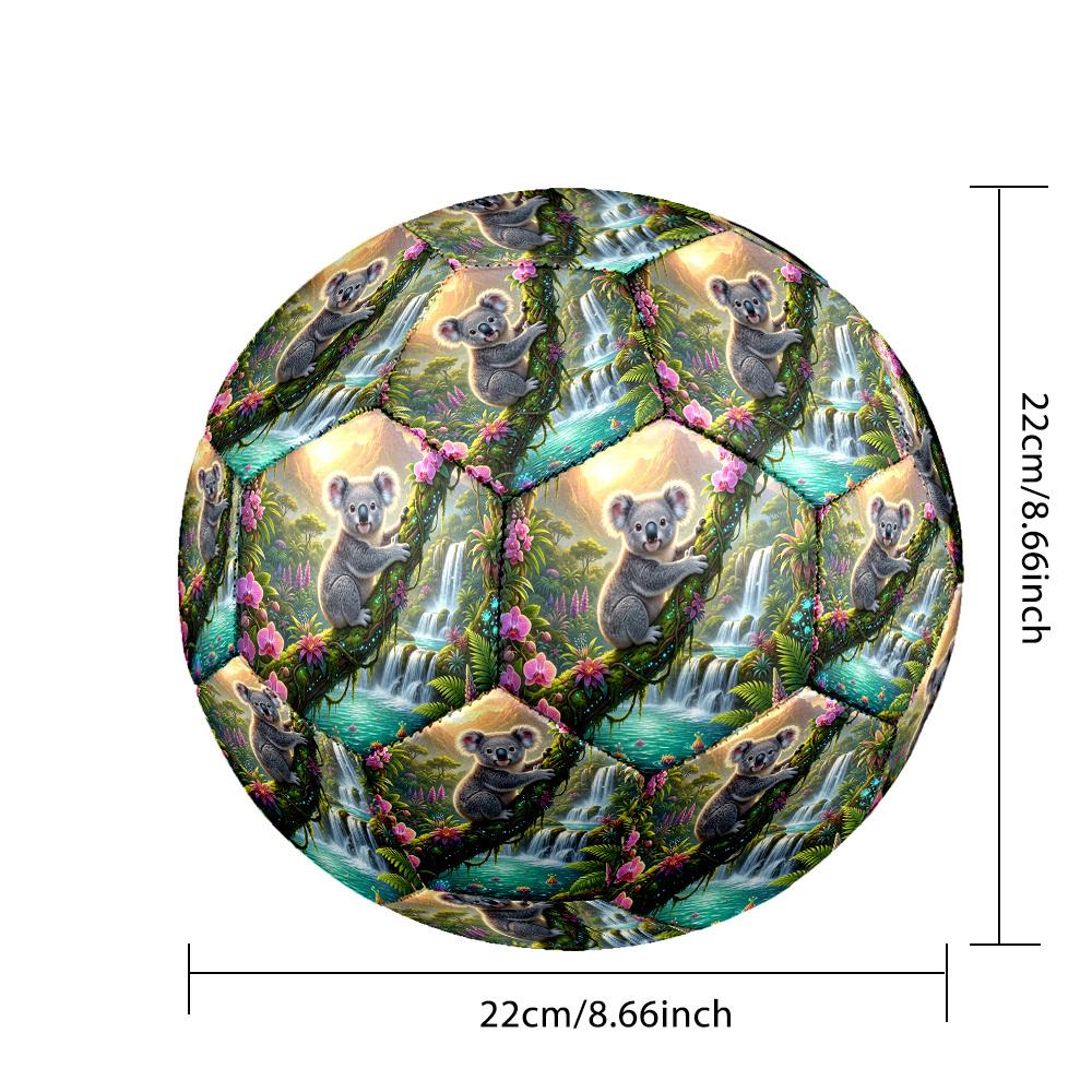 1pc Koala Tropical Paradise Durable Size 5 Soccer Ball Professional Match Training Football Indoor &Outdoor Sports Ball p60190