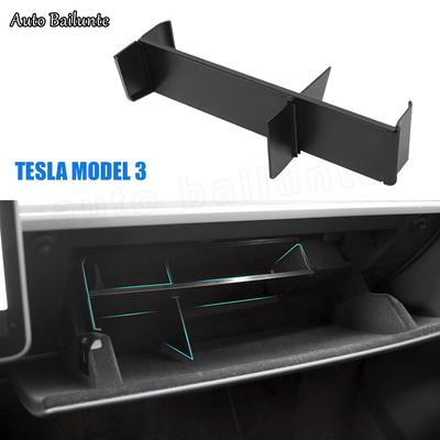 Для Tesla Model 3 2022 Центральная консоль Хранение Вещевой ящик Контейнер Полка Бардачок Органайзер Разделительная пластина