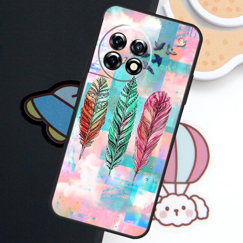 AZTEC FEATHERS Case For OnePlus Nord CE 5 3 4 Lite N20 N30 OnePlus 15R 10T 12R 13R 15 13 12 11 10 Pro Cover