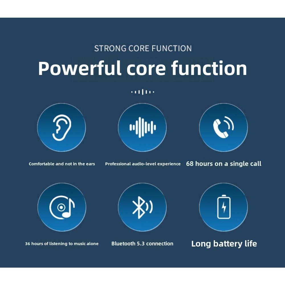 Bluetooth-наушники с подвесным ушным вкладышем, беспроводные, сверхдлинные, выносливые спортивные наушники