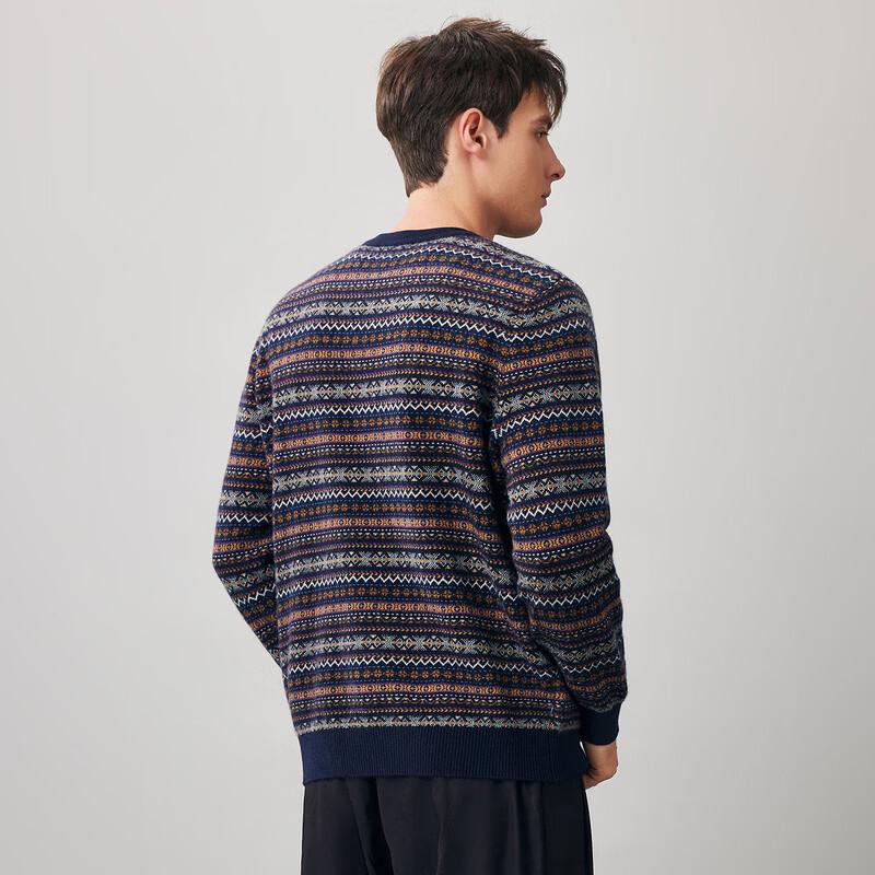 Мужской свитер Komom Boka в стиле Fair Isle, 100% шерсть
