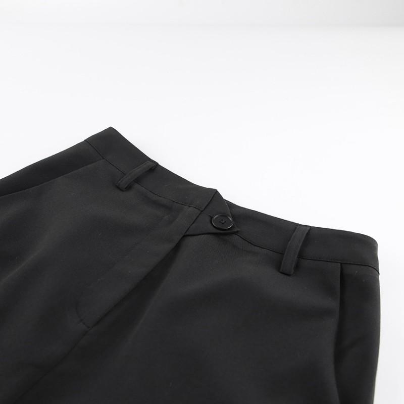 Black Satin High Waist Split A-Line Midi Skirt Elegant Commuter Long Women 2025 Fashion