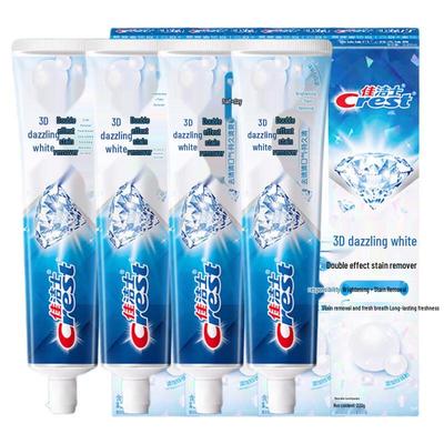 Crest 3D White Отбеливающая зубная паста двойного действия 880 г (4x220г)