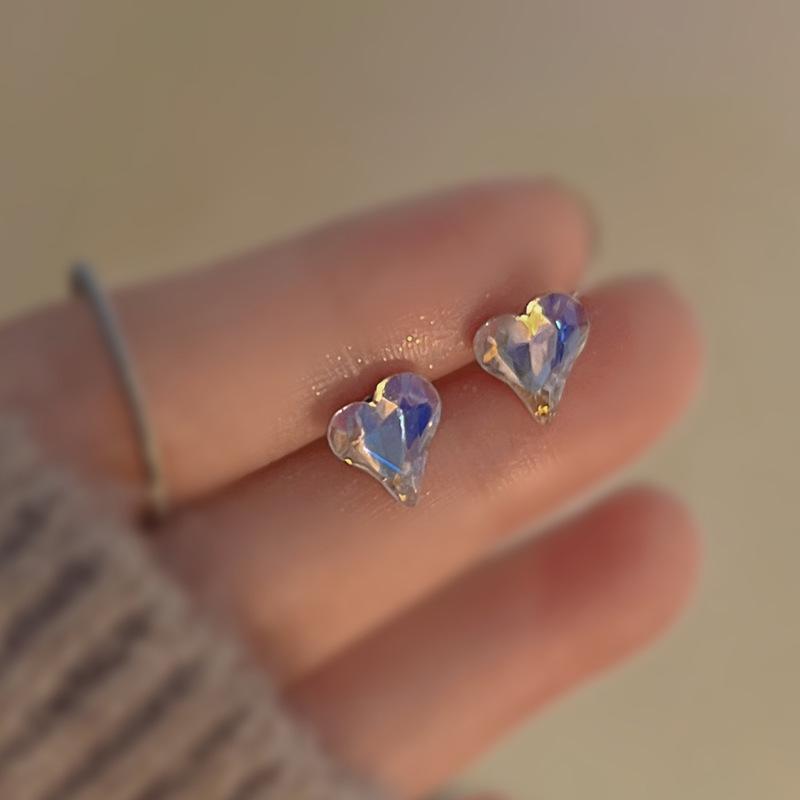 Серьги-гвоздики из стерлингового серебра 925 пробы с розовыми цирконами для прокола мочки уха и хряща - Высококачественные, Супер блестящие, Комфортный дизайн