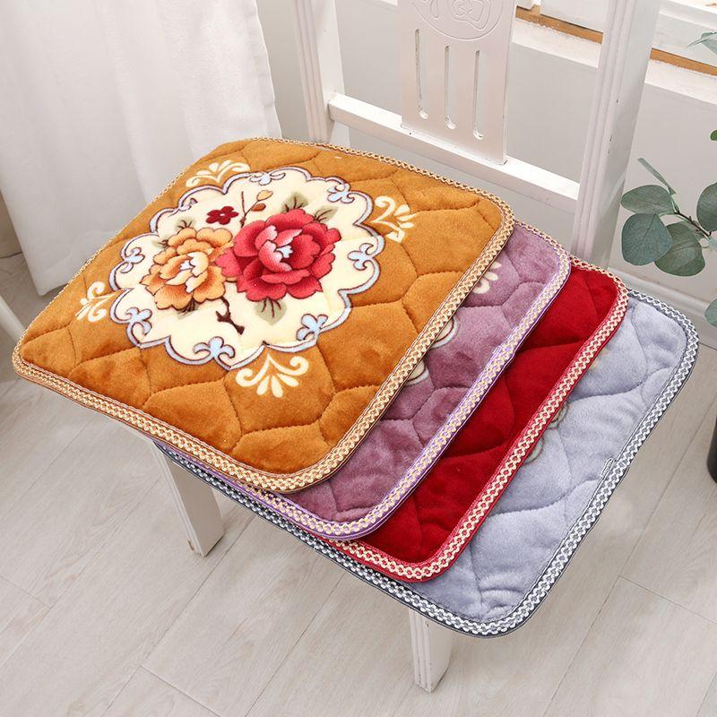 Нескользящие Плюшевые Толстые Подушки для Сохранения Тепла Подушки для Толстых Стульев в Классе Подушки для Диванов в Ресторане Подушки для Сидения